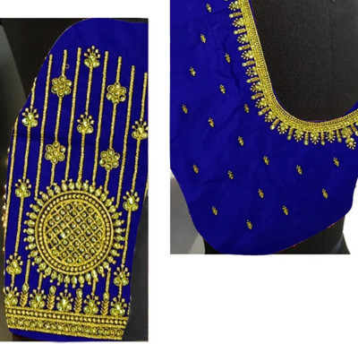 OMINI FASHION Art Silk Embroidered Blouse Material