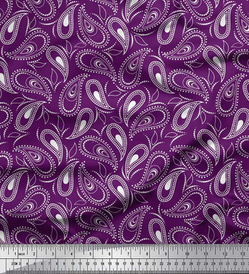 Soimoi Pure Cotton Paisley Multi-purpose Fabric