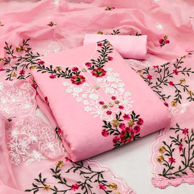 Vraj Textile Cotton Silk Self Design Kurta & Churidar Material