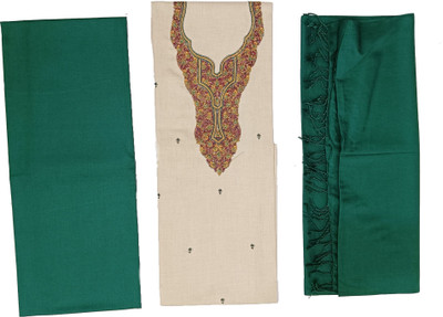 Vrinde Wool Embroidered Salwar Suit Material