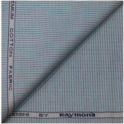 Raymond Pure Cotton Self Design Shirt Fabric