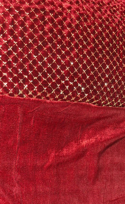 UNSTICH Velvet Embroidered Kurta & Palazzo Material