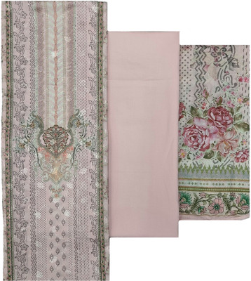 Soul Essence Pure Cotton Embroidered Salwar Suit Material