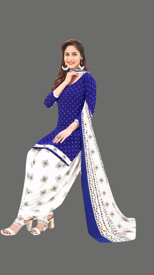 ANIRAV Crepe Printed Salwar Suit Material