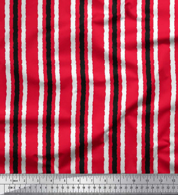 Soimoi Pure Cotton Striped Multi-purpose Fabric