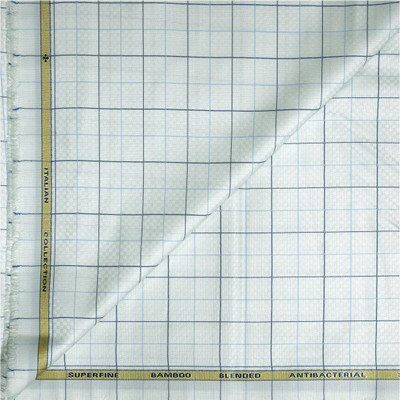 Siyaram's Cotton Blend Self Design Shirt Fabric