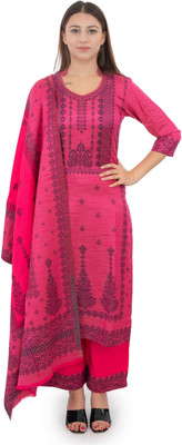 Indo Essence Wool Self Design Kurta & Palazzo Material