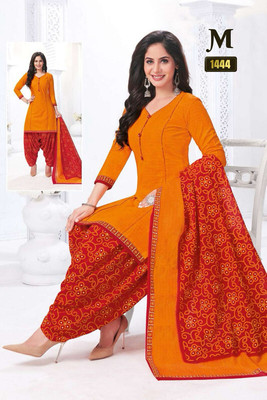 SIMPLYETHNIC Crepe Printed Kurta & Churidar Material