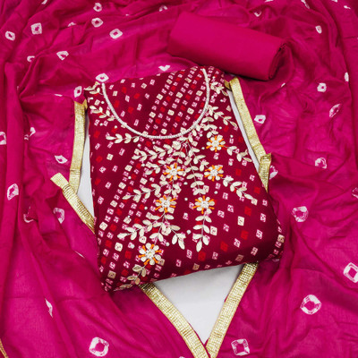 Peachmode Pure Cotton Printed Salwar Suit Material