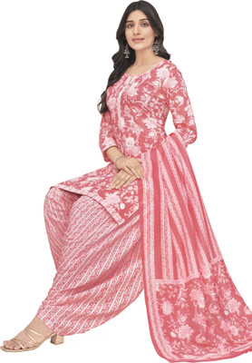 SHREE JEENMATA COLLECTION Pure Cotton Printed Kurta & Patiyala Material