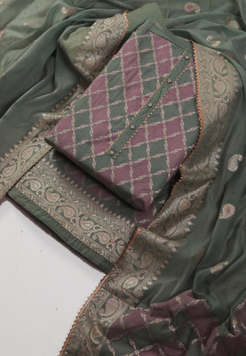 Tavas Art Silk Printed Salwar Suit Material