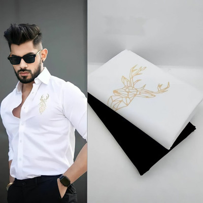 Rbb Cotton Blend Solid Shirt & Trouser Fabric