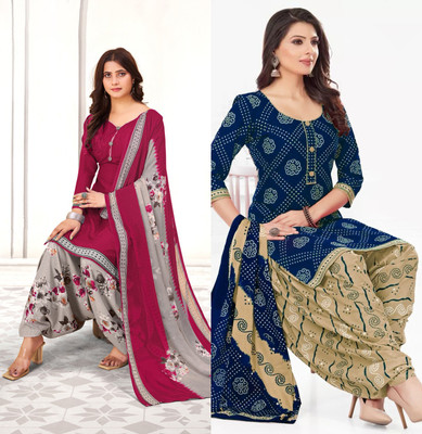 SEWDHAGA Crepe Self Design Salwar Suit Material