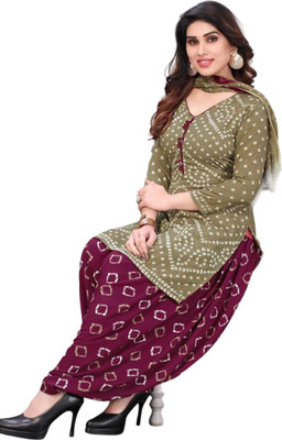 KurtiKo Crepe Printed Salwar Suit Material