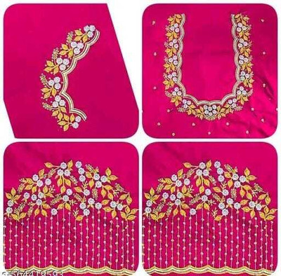 SIDDHI TRENDZ Art Silk Embroidered Blouse Material