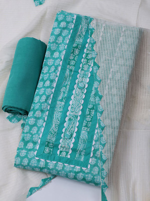 Meena Bazaar Cotton Blend Printed Salwar Suit Material