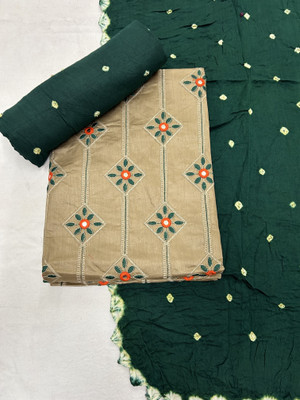 Drashti Creation Pure Cotton Embellished Salwar Suit Material