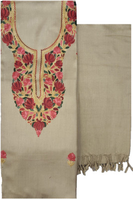 Kashmiri Wool Embroidered Salwar Suit Material