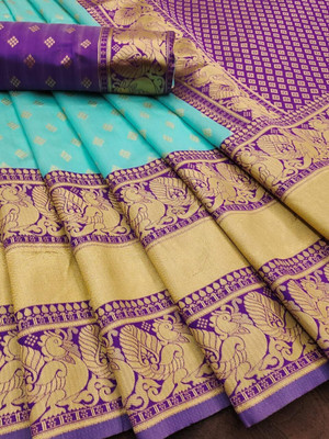 PITHAVADIWALA Jacquard Self Design Blouse Material