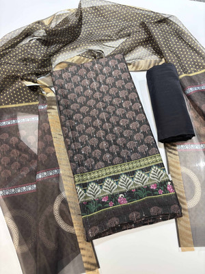 Divastri Cotton Blend Printed Salwar Suit Material