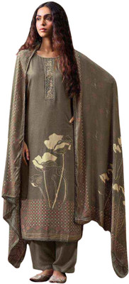 Soul Essence Wool Embroidered Salwar Suit Material