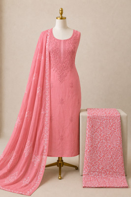 Zubeda Fashion Pure Cotton Embroidered Salwar Suit Material