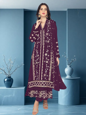 Amit Georgette Embroidered Salwar Suit Material