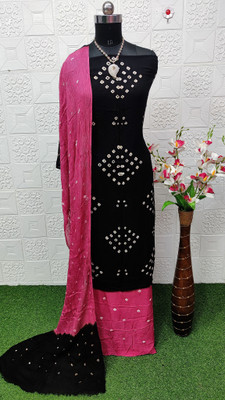 Aumki Viscose Rayon Printed Salwar Suit Material