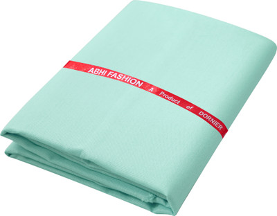 abhi fashion Cotton Blend Solid Shirt Fabric