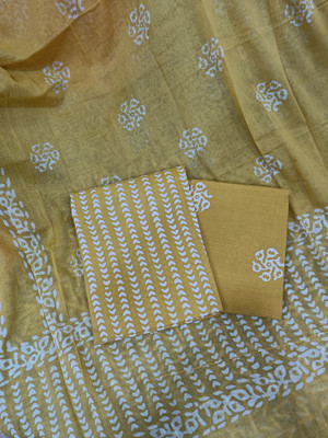 Bombay Buta Cotton Blend Striped Salwar Suit Material