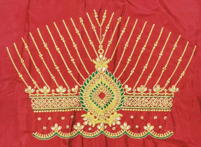 aai k Cotton Silk Embroidered Blouse Material