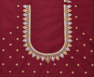 vishwambhari enterprise Pure Silk Embroidered Blouse Material