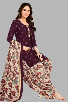 Simmu Pure Cotton Printed Kurta & Patiyala Material