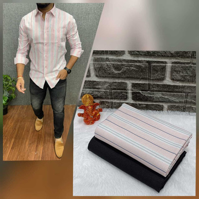 nilkanth Polycotton Checkered Shirt & Trouser Fabric