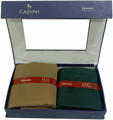 CADINI Cotton Blend Solid Shirt & Trouser Fabric