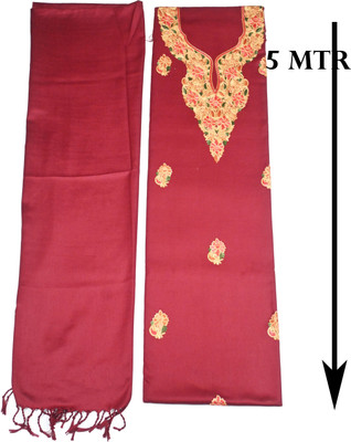 Vrinde Wool Embroidered Salwar Suit Material