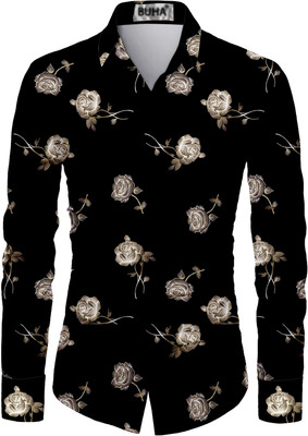 BDR ENTERPRISE Cotton Blend Printed Shirt Fabric