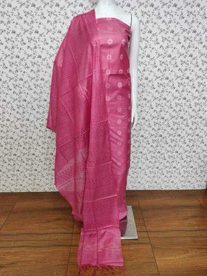 Aamir Fashion Textile Cotton Silk Self Design, Striped Kurta & Churidar Material