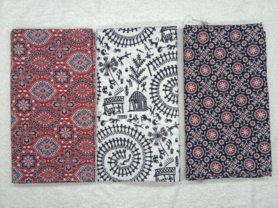 MEHAK PRETTY CLOTHES Pure Cotton Printed, Colorblock Blouse Material