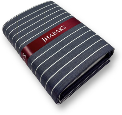 JHABAK'S Cotton Blend Striped Shirt Fabric