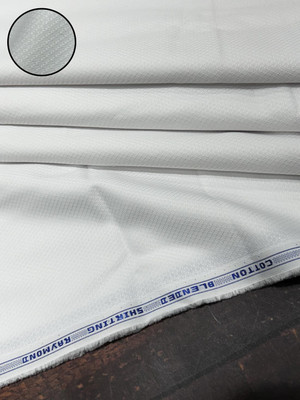 Raymond Cotton Blend Self Design Shirt Fabric
