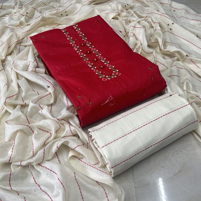 krishna boutique Pure Cotton Printed Salwar Suit Material