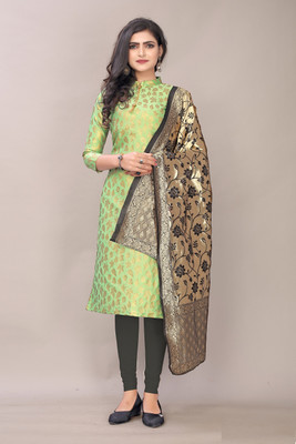 Krishiva Hub Jacquard Self Design Salwar Suit Material