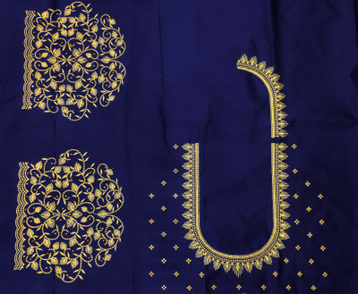 vishwambhari enterprise Pure Silk Embroidered Blouse Material