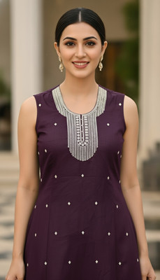 Vishvas Art Silk Embroidered Kurta Fabric