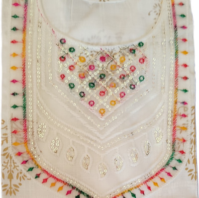 Ayukesh Cotton Blend Geometric Print Kurta Fabric