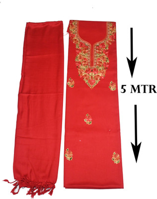 Vrinde Wool Embroidered Salwar Suit Material