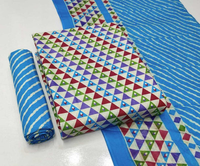 JASH Cotton Blend Floral Print Salwar Suit Material