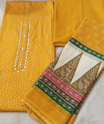 Fashions Avenue Cotton Blend Solid Salwar Suit Material
