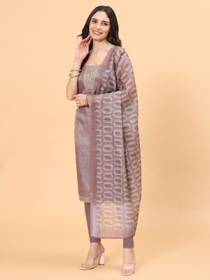 Meena Bazaar Cotton Blend Printed Salwar Suit Material